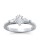 The Queen Diamond - 0,50 ct Zentraldiamant + 0,30 ct Seitensteine Diamantring in Weissgold