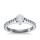 The Queen Diamond - 0,50 ct Zentraldiamant + 0,70 ct Seitensteine Diamantring in Weissgold