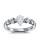 The Queen Diamond - 0,50 ct Zentraldiamant + 0,70 ct Seitensteine Diamantring in Weissgold
