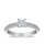 The Queen Diamond - 0,40 ct Zentraldiamant + 0,64 ct Seitensteine Diamantring in Weissgold