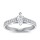 The Queen Diamond - 0,40 ct Zentraldiamant + 0,64 ct Seitensteine Diamantring in Weissgold