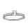 The Queen Diamond - 0,50 ct Zentraldiamant + 0,60 ct Seitensteine Diamantring in Weissgold