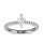 The Queen Diamond - 0,50 ct Zentraldiamant + 0,36 ct Seitensteine Diamantring in Weissgold