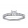 The Queen Diamond - 0,20 ct Zentraldiamant + 0,60 ct Seitensteine Diamantring in Weissgold