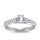 The Queen Diamond - 0,40 ct Zentraldiamant + 0,64 ct Seitensteine Diamantring in Weissgold