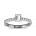 The Queen Diamond - 0,40 ct Zentraldiamant + 0,36 ct Seitensteine Diamantring in Weissgold