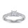 The Queen Diamond - 0,40 ct Zentraldiamant + 0,64 ct Seitensteine Diamantring in Weissgold