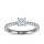The Queen Diamond - 0,40 ct Zentraldiamant + 0,36 ct Seitensteine Diamantring in Weissgold