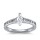 The Queen Diamond - 0,50 ct Zentraldiamant + 0,40 ct Seitensteine Diamantring in Weissgold