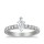 The Queen Diamond - 0,50 ct Zentraldiamant + 0,60 ct Seitensteine Diamantring in Weissgold