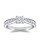The Queen Diamond - 0,40 ct Zentraldiamant + 0,48 ct Seitensteine Diamantring in Weissgold