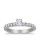 The Queen Diamond - 0,40 ct Zentraldiamant + 0,60 ct Seitensteine Diamantring in Weissgold