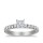 The Queen Diamond - 0,40 ct Zentraldiamant + 0,60 ct Seitensteine Diamantring in Weissgold