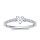 The Queen Diamond - 0,50 ct Zentraldiamant + 0,42 ct Seitensteine Diamantring in Weissgold