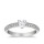 The Queen Diamond - 0,50 ct Zentraldiamant + 0,64 ct Seitensteine Diamantring in Weissgold
