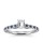 The Queen Diamond - 0,50 ct Zentraldiamant + 0,20 ct Seitensteine / 0,20 ct Saphir Diamantring in Weissgold
