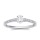 The Queen Diamond - 0,40 ct Zentraldiamant + 0,42 ct Seitensteine Diamantring in Weissgold