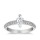 The Queen Diamond - 0,40 ct Zentraldiamant + 0,64 ct Seitensteine Diamantring in Weissgold
