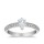 The Queen Diamond - 0,50 ct Zentraldiamant + 0,64 ct Seitensteine Diamantring in Weissgold