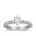 The Queen Diamond - 0,50 ct Zentraldiamant + 0,60 ct Seitensteine Diamantring in Weissgold