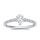 The Queen Diamond - 0,50 ct Zentraldiamant + 0,42 ct Seitensteine Diamantring in Weissgold