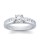 The Queen Diamond - 0,70 ct Zentraldiamant + 0,60 ct Seitensteine Diamantring in Weissgold