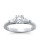 The Queen Diamond - 0,70 ct Zentraldiamant + 0,30 ct Seitensteine Diamantring in Weissgold