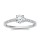 The Queen Diamond - 0,70 ct Zentraldiamant + 0,42 ct Seitensteine Diamantring in Weissgold