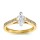 The Queen Diamond - 0,70 ct Zentraldiamant + 0,48 ct Seitensteine Diamantring in Gelbgold
