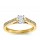 The Queen Diamond - 0,70 ct Zentraldiamant + 0,48 ct Seitensteine Diamantring in Gelbgold