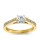 The Queen Diamond - 0,70 ct Zentraldiamant + 0,48 ct Seitensteine Diamantring in Gelbgold
