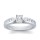 The Queen Diamond - 0,70 ct Zentraldiamant + 0,60 ct Seitensteine Diamantring in Weissgold