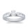 The Queen Diamond - 0,70 ct Zentraldiamant + 0,60 ct Seitensteine Diamantring in Weissgold