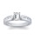 The Queen Diamond - 0,70 ct Zentraldiamant + 0,60 ct Seitensteine Diamantring in Weissgold