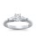 The Queen Diamond - 0,70 ct Zentraldiamant + 0,30 ct Seitensteine Diamantring in Weissgold