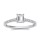 The Queen Diamond - 0,70 ct Zentraldiamant + 0,42 ct Seitensteine Diamantring in Weissgold