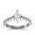 The Queen Diamond - 0,70 ct Zentraldiamant + 0,70 ct Seitensteine Diamantring in Weissgold
