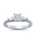 The Queen Diamond - 0,70 ct Zentraldiamant + 0,30 ct Seitensteine Diamantring in Weissgold