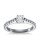 The Queen Diamond - 0,70 ct Zentraldiamant + 0,70 ct Seitensteine Diamantring in Weissgold