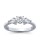 The Queen Diamond - 0,70 ct Zentraldiamant + 0,30 ct Seitensteine Diamantring in Weissgold