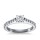 The Queen Diamond - 0,70 ct Zentraldiamant + 0,70 ct Seitensteine Diamantring in Weissgold