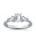 The Queen Diamond - 0,70 ct Zentraldiamant + 0,30 ct Seitensteine Diamantring in Weissgold