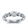 The Queen Diamond - 0,70 ct Zentraldiamant + 0,70 ct Seitensteine Diamantring in Weissgold