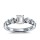 The Queen Diamond - 0,70 ct Zentraldiamant + 0,70 ct Seitensteine Diamantring in Weissgold