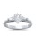 The Queen Diamond - 0,70 ct Zentraldiamant + 0,30 ct Seitensteine Diamantring in Weissgold