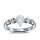 The Queen Diamond - 0,70 ct Zentraldiamant + 0,70 ct Seitensteine Diamantring in Weissgold