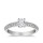 The Queen Diamond - 0,70 ct Zentraldiamant + 0,64 ct Seitensteine Diamantring in Weissgold