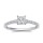 The Queen Diamond - 0,70 ct Zentraldiamant + 0,42 ct Seitensteine Diamantring in Weissgold