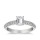 The Queen Diamond - 0,70 ct Zentraldiamant + 0,64 ct Seitensteine Diamantring in Weissgold