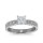 The Queen Diamond - 0,70 ct Zentraldiamant + 0,48 ct Seitensteine Diamantring in Weissgold